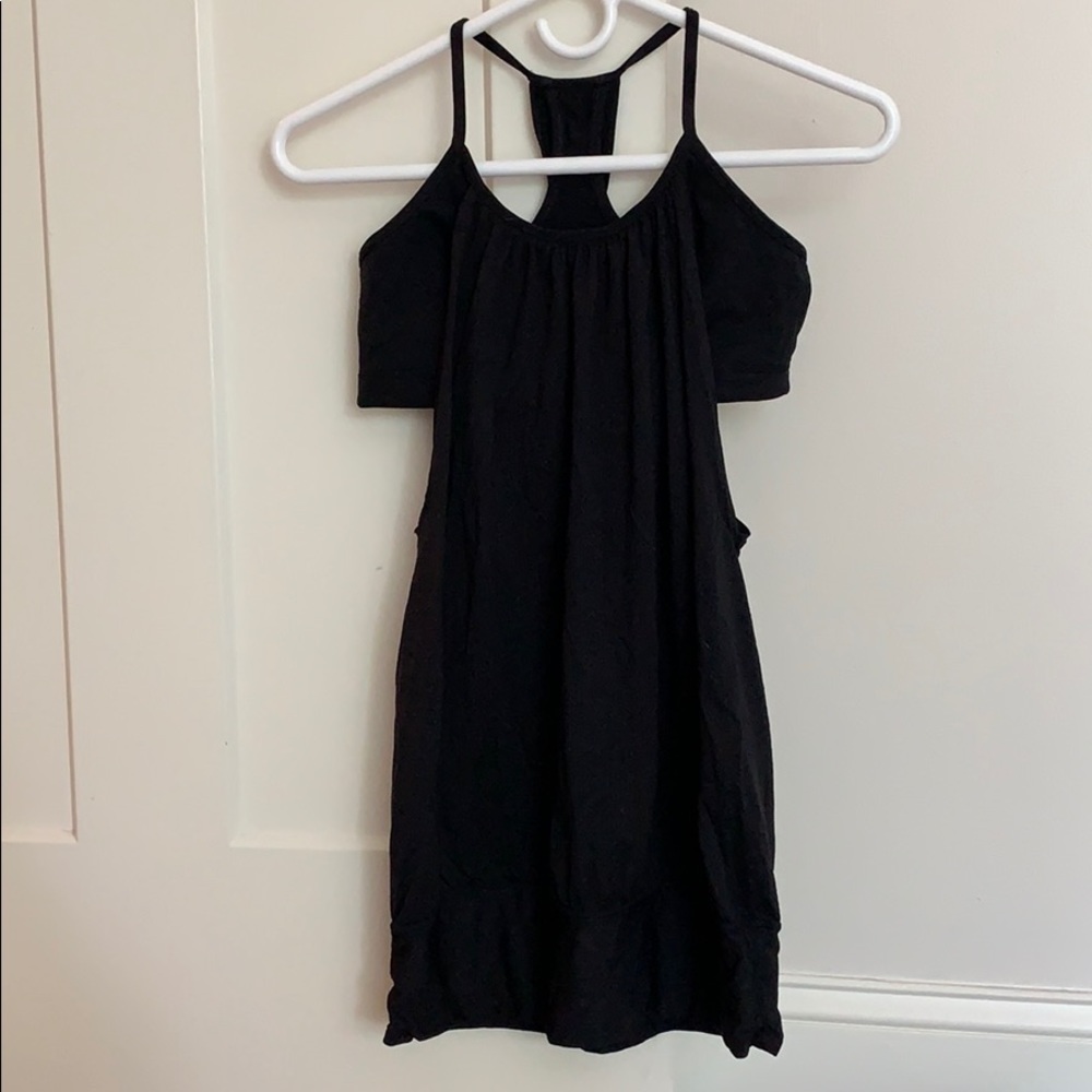 Double layer black lululemon tank size 6